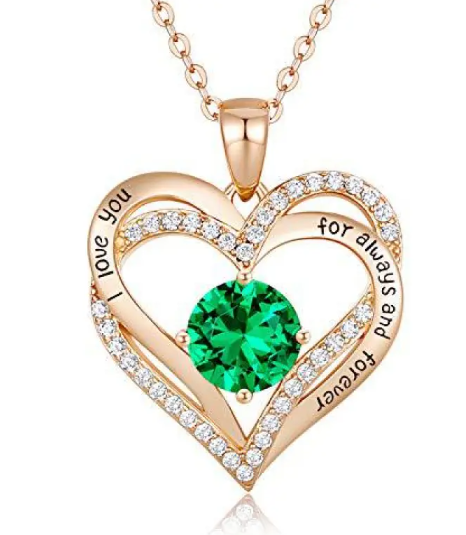 Sparkling Heart Zircon Necklace