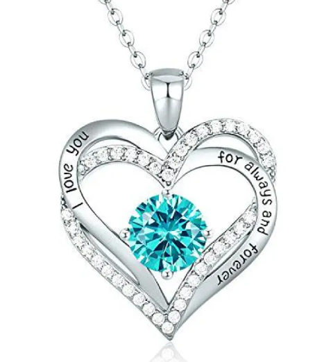Sparkling Heart Zircon Necklace