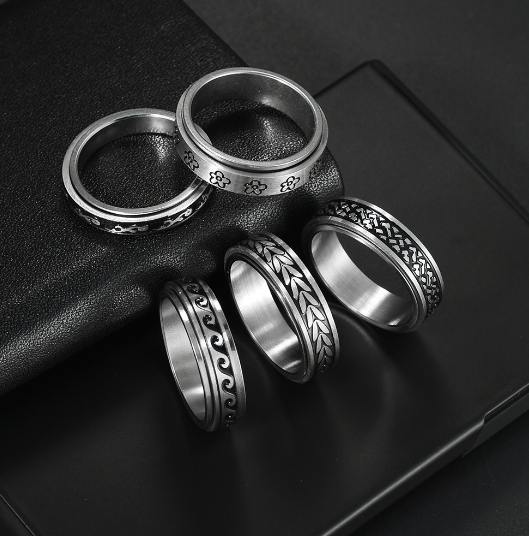 Titanium Steel Ring for Men's and Women's Fashion