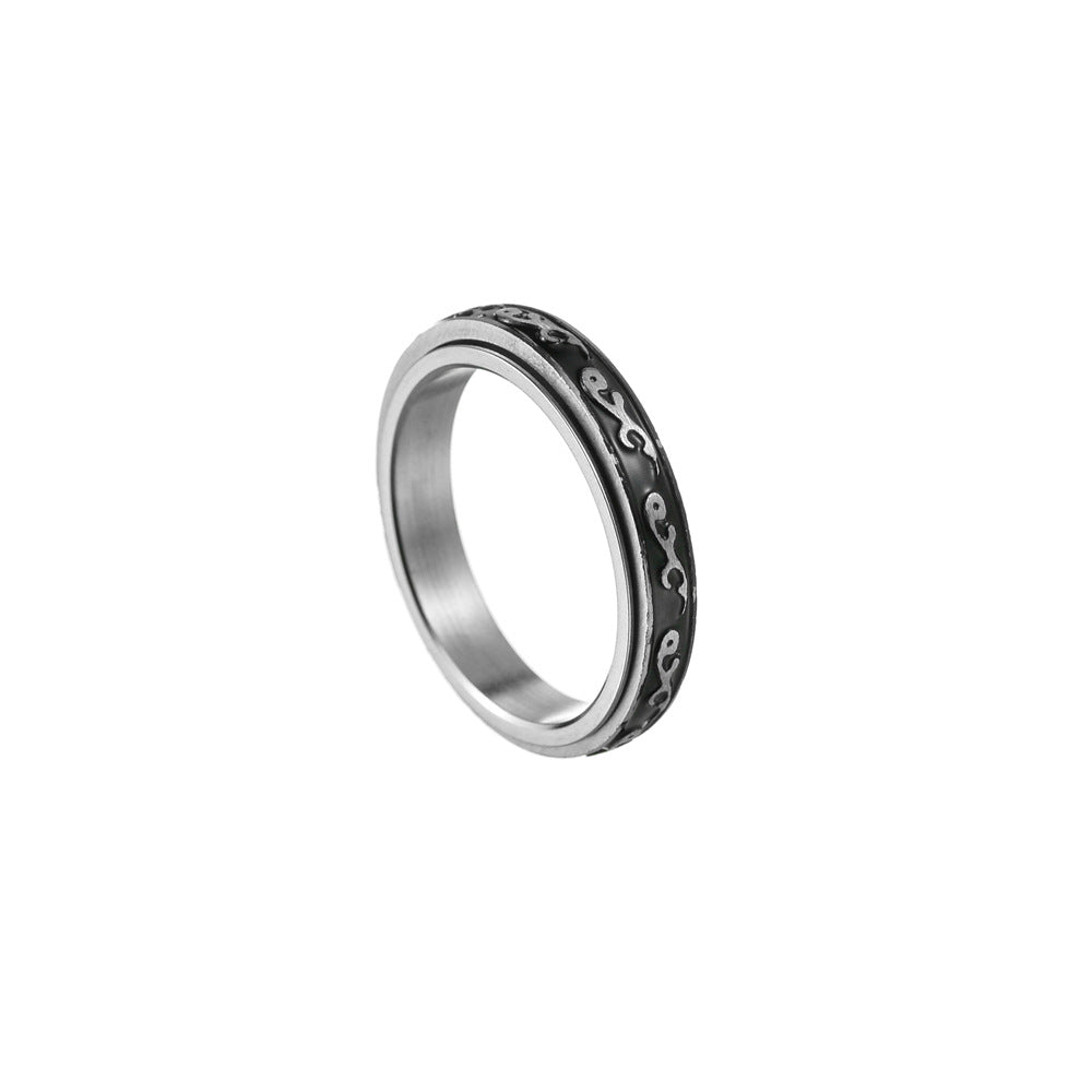Titanium Steel Ring for Men's and Women's Fashion