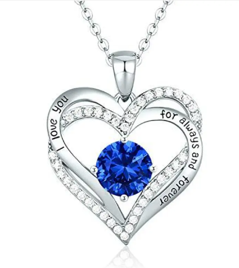 Sparkling Heart Zircon Necklace