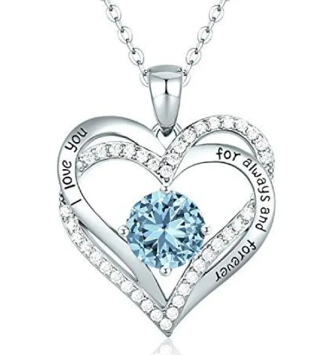 Sparkling Heart Zircon Necklace