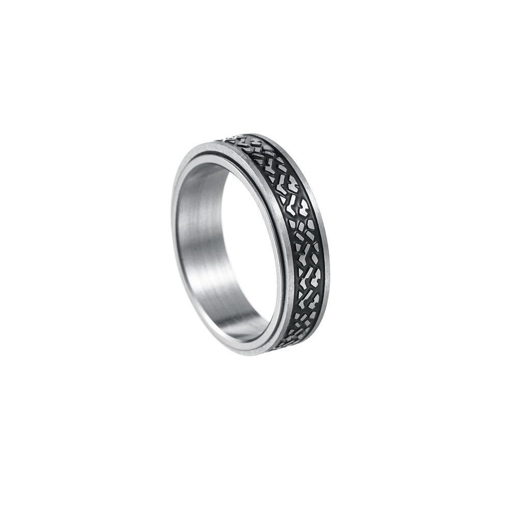 Titanium Steel Ring for Men's and Women's Fashion