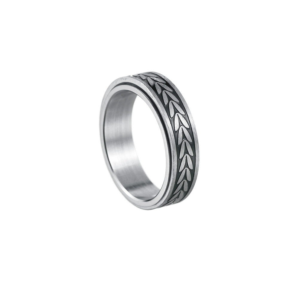 Titanium Steel Ring for Men's and Women's Fashion