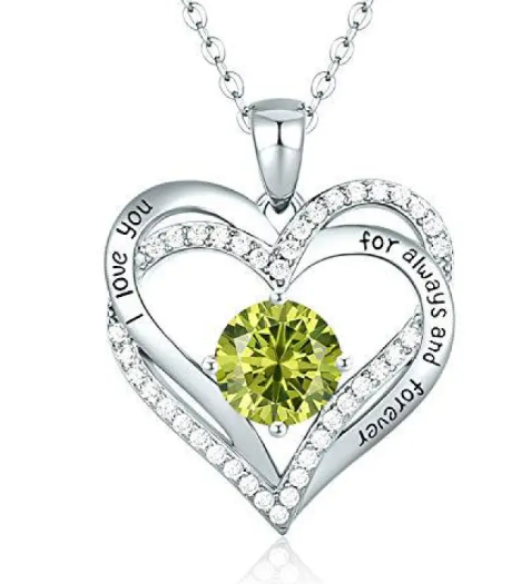 Sparkling Heart Zircon Necklace