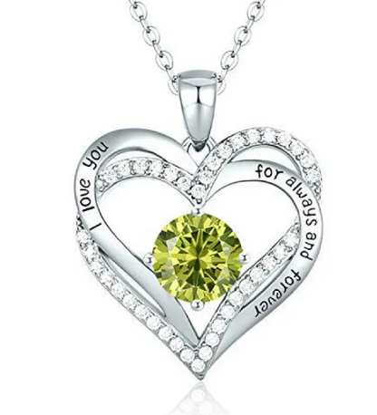 Sparkling Heart Zircon Necklace