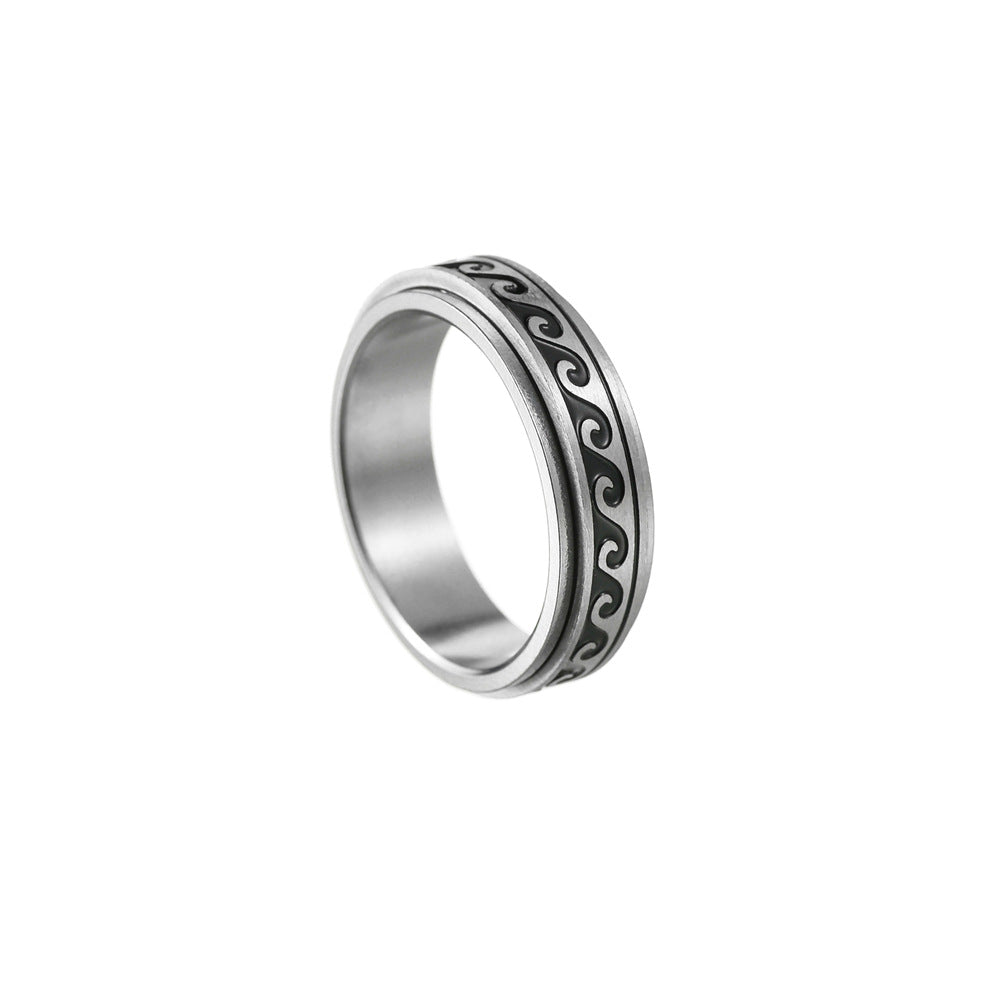 Titanium Steel Ring for Men's and Women's Fashion